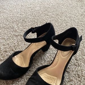 Dexflex Comfort Black Suede Heels